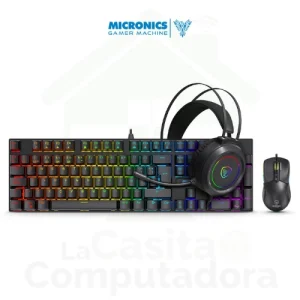 Kit Gamer MIRAGE - MIC GTX 2003 3K Teclado + Mouse + Auriculares