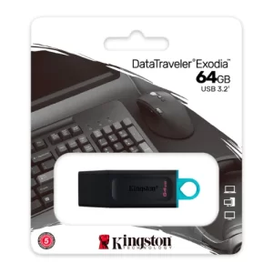 Memoria Flash USB Kingston 64GB, USB 3.2
