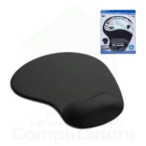 Pad Mouse Ergonómico con Soporte - Gel Negro