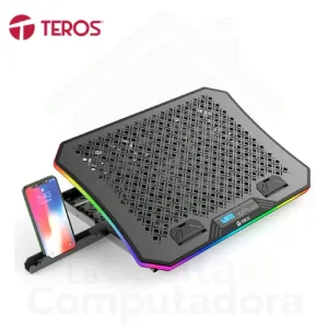 Cooler TEROS TE-7130N, 3 fan de 11 cm Negro