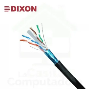 Cable de Red Dixon 3056 CAT 5E Negro Exterior AP x 24AWG x metro