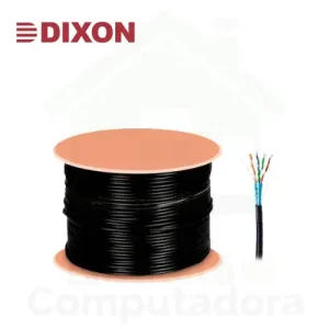 Cable de Red Dixon 3066 CAT 6 Negro Exterior AP x 24AWG x 305M