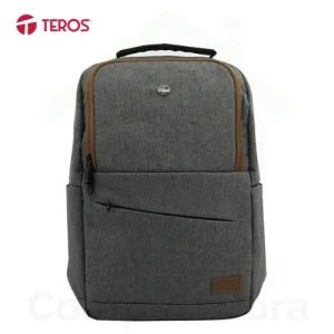 Mochila Teros TE-ACS 9023 - Poliéster, gris, 15.6"