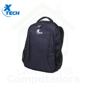 Mochila X Tech XTB-210 - Poliéster, azul y negro, 15.6"