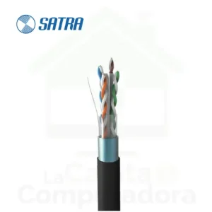 Cable de Red Satra F-UTP/PE CAT 6 Negro x metro