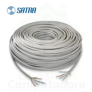 Cable de Red Satra UTP CAT 6 Gris x metro