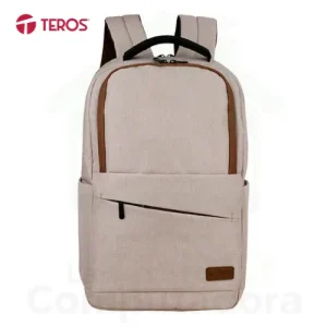 Mochila Teros TE-ACS9012 - Poliéster, beige, 15.6"