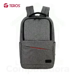 Mochila Teros TE-ACS9013 - Poliéster, gris, 15.6"