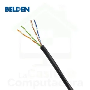 Cable de Red BELDEN CAT 5 Negro 4P x 24AWG