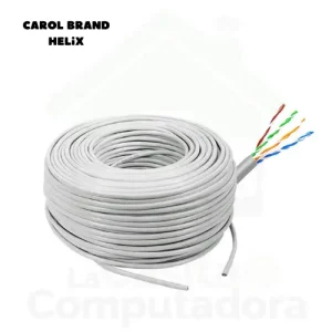 Cable de Red Carol Brand Helix CAT 5 Gris 24 AWG x metro