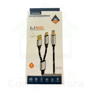 Adaptador para Impresora 2 en 1 MIDI RXY-065 USB 3.0 y C 1 Mt.