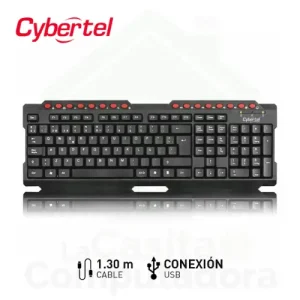 Teclado Cybertel Prince CYB K212 - Negro
