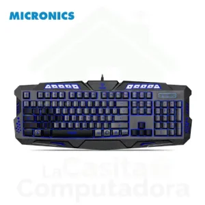 Teclado Micronics Gamer Lumiere MIC K701 - Negro