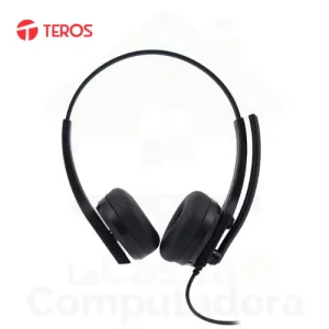 Audífono + Micrófono Teros TE-8039CS, USB negro